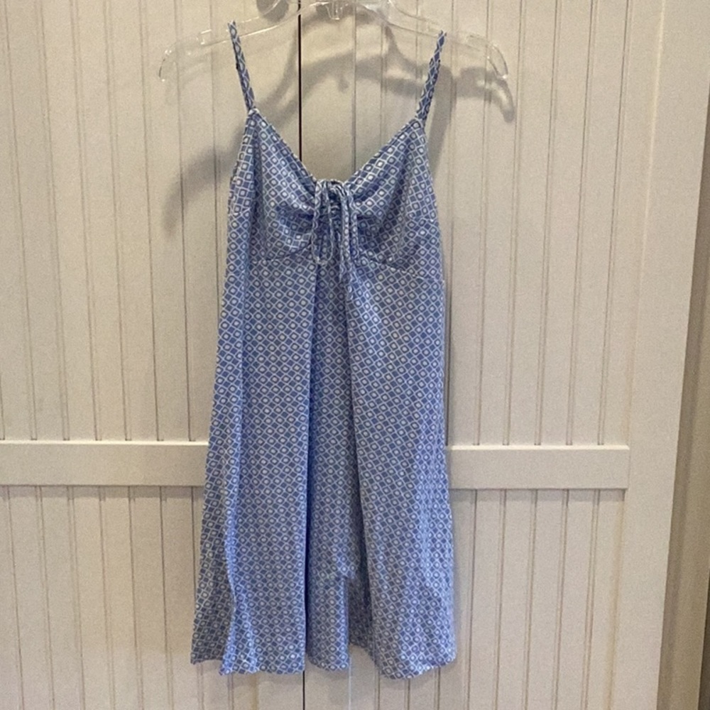 Hollister Light Blue (w/pattern) Mini Sundress. XS.